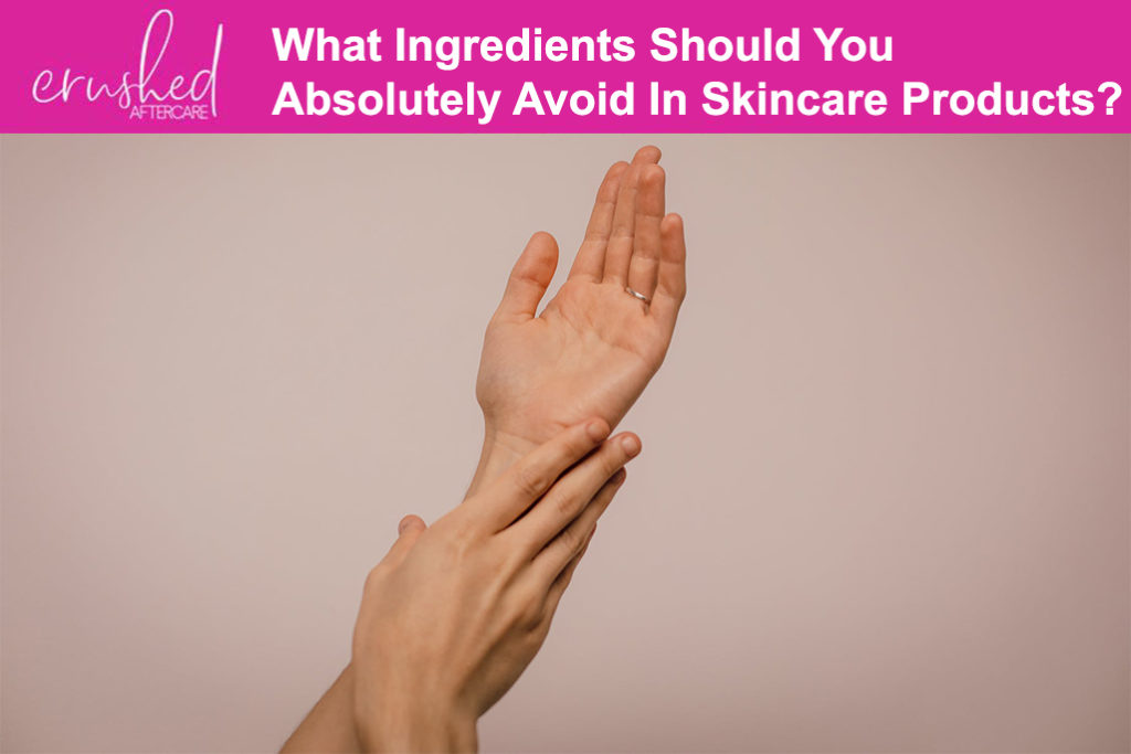 skin care product ingredients blog - crushed aftercare