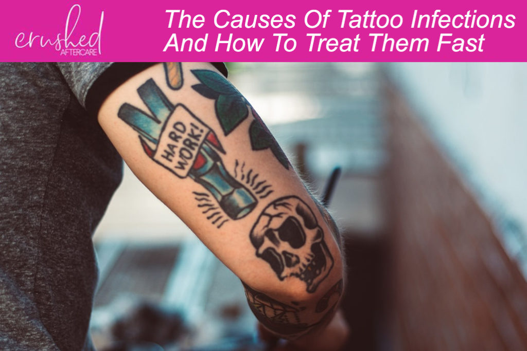 tattoo infections blog featured image - crushed vegan aftercare